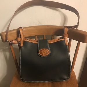 Dooney & Bourke Black and Tan Leather Purse
